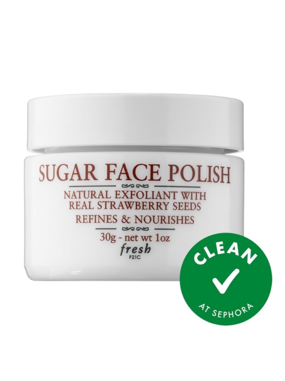 Fresh New Sugar Face Polish Exfoliant 1oz Size Unsealed